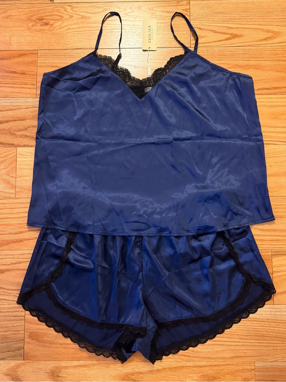 Lace-Trim Cami & Short Set